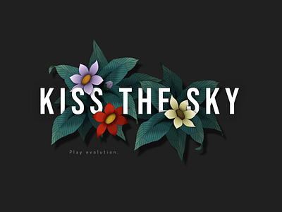 Kiss The Sky Logo (Dark)