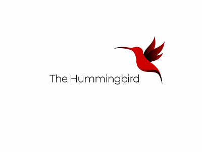 The Hummingbird logo design flat logo vector