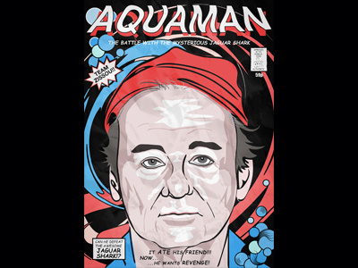 Aquaman billmurray design graphic illustration