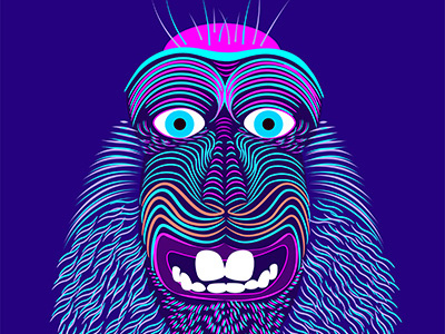 Ape ape design illustration monkey