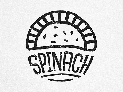 Spinach - House of Empanadas Icon empanadas food handmade icon ink stamp