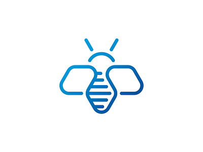 Bee bee branding icon insect isotype line lineart logo outline