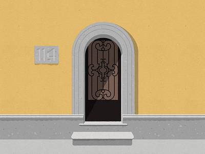 #Portalesilustrados - Av. Nuevo León 114 doors illustration ironwork portalesilustrados portals puertas