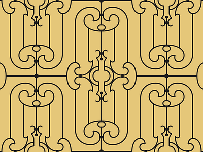 #Portalesilustrados - Av. Nuevo León 114 doors illustration ironwork pattern pattern design portalesilustrados portals puertas