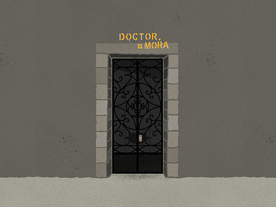 Doctor Mora 11 - #PortalesIlustrados door doors illustration ilustracion ilustraciones ilustración ironwork pattern patterns portales portalesilsutrados portals puerta puertas