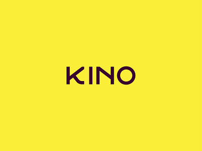 Kino branding identity logo typographic logo typography
