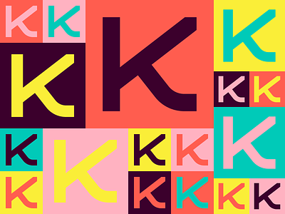 Kino branding design icon identity k logo typography