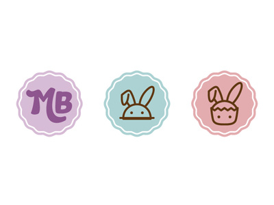 Michelbunny Identity Icons catering cupcakes food identity logo