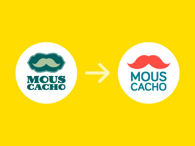 Or should I consider a radical update? identity logo mouscacho redesign