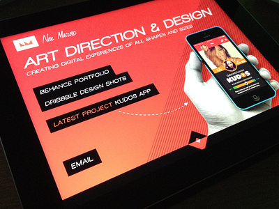 Homepage app mobile portfolio tablet