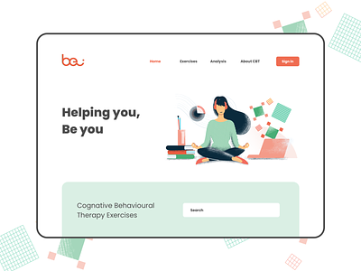 BeU - Helping you, be you. android animation app branding illustration ios mobile therapy ui ux vector