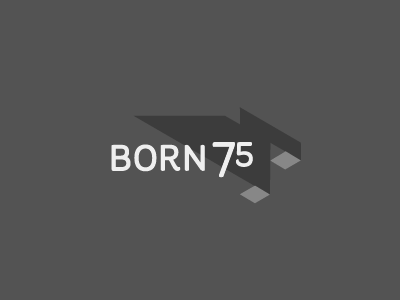 WIP Born75 Logo v3 art direction branding logo