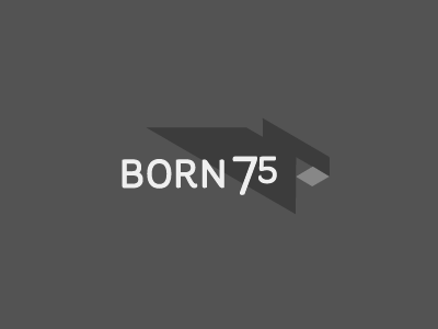 WIP Born75 Logo v4 art direction branding logo