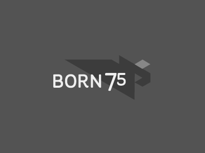WP Born75 Logo v5 art direction branding logo