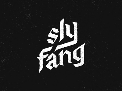 Sly Fang band blackletter branding grunge grungy logo logodesign logotype music psychedelic rock and roll type typography