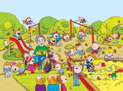 playground cartoons cool fun illustration playground