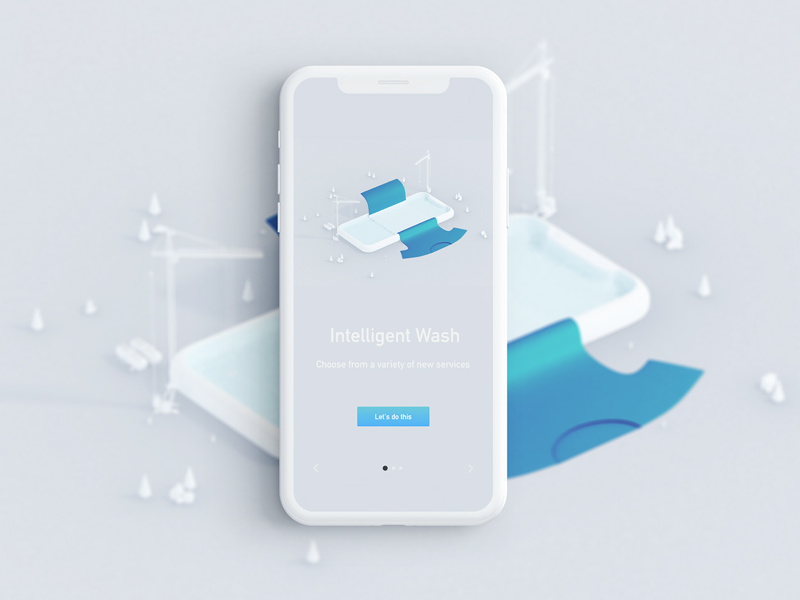 Laundry intro for app by RedOwls on Dribbble