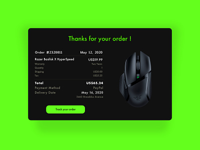 || Email Receipt || Daily UI 17