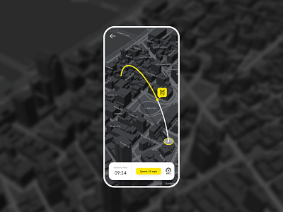 || Location Tracker || Daily UI 20 3d app dailyui dailyuichallenge dark ui design drone ios location location tracker ui ux