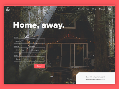 Airbnb Homepage