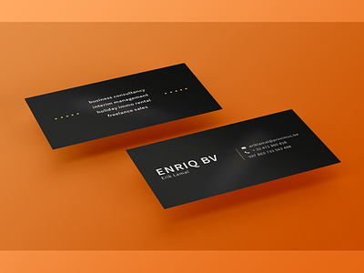 Enriq BV bussines card design graphic design