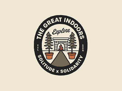 The Great Indoors adventure badgedesign graphicdesign illustration illustrator logo