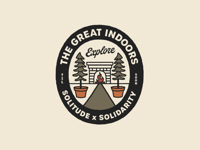The Great Indoors adventure badgedesign graphicdesign illustration illustrator logo