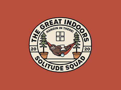 The Great Indoors badgedesign illustration