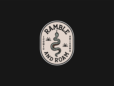 Ramble & Roam apparel badgedesign graphicdesign illustration logo