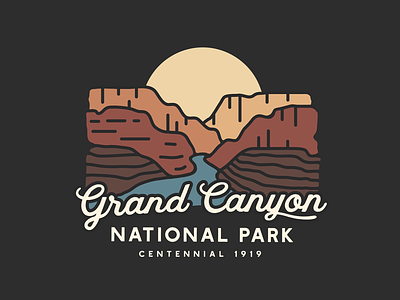 Grand Canyon National Park adventure apparel illustration outdoors typography