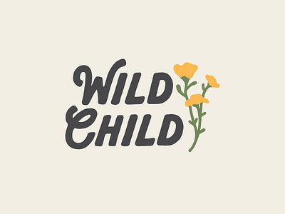 Wild Child adventure apparel design illustration logo outdoors typography