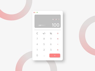 DailyUI 004 Calculator dailyui dailyui004