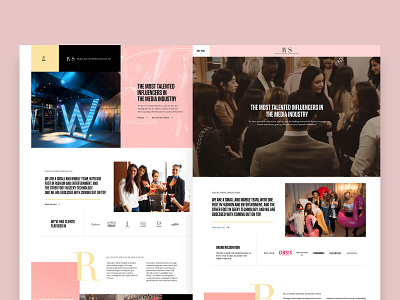 PR Consultant / Headers header pink responsive website