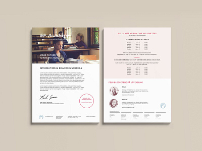 Education First / Sales Letter branding design graphic letter marketing print sales