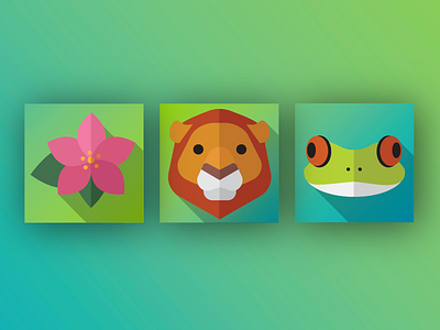 Jungle Avatars animals avatars graphic illustration