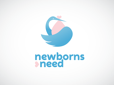Newborns Need Logo children graphic design logo