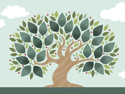 Tree illustration illustrator tree vector