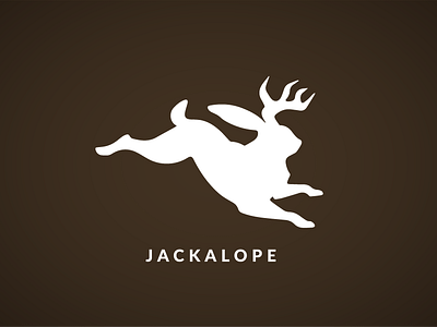 Jackalope animal design graphic jackalope logo