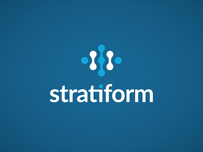 Stratiform Logo graphic design logo wordmark