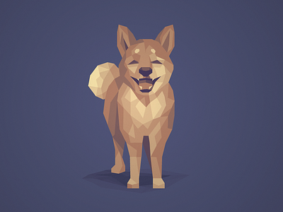 Low-Poly Doggo animals design dogs graphic lowpoly vector