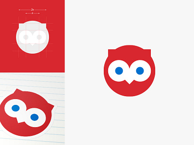 Ooh La Label Owl — Kids Sticker Creator Logo Design branding design identity logo logomark owl school sticker