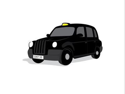 London Cab illustration