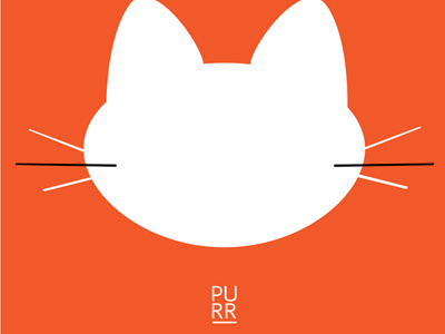 Purr illustration typography