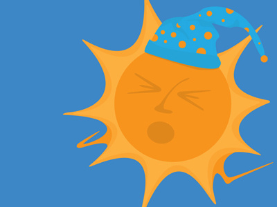 Lazy Sun illustration