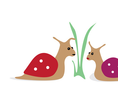 Snails Courting illustration