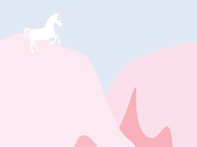 Cotton Candy Mountains illustration