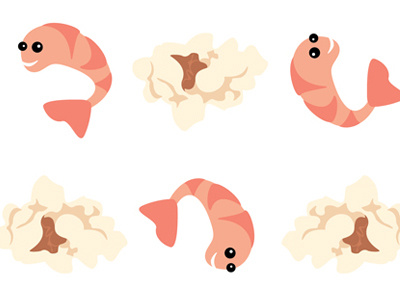 Popcorn Shrimp illustration