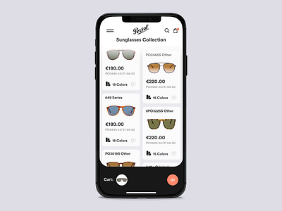 "Cart Interaction Concept" animation concept design exploration interaction interface mobile app motion persol ui ux