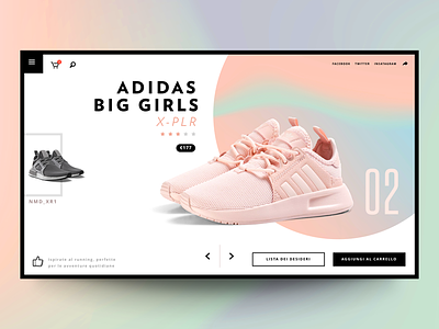 Update №33 "Do i'm using too much pink?" color exploration fashion pastel product sneakers ui ux