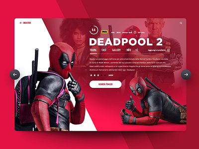 Daily UI "Deadpool movie card" card imdb info movie ui ux webdesign widget